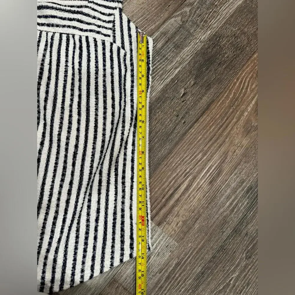 Lucky Brand Navy & White Striped Square Neck Sleeveless Tank Top- Size Medium - Picture 8 of 9